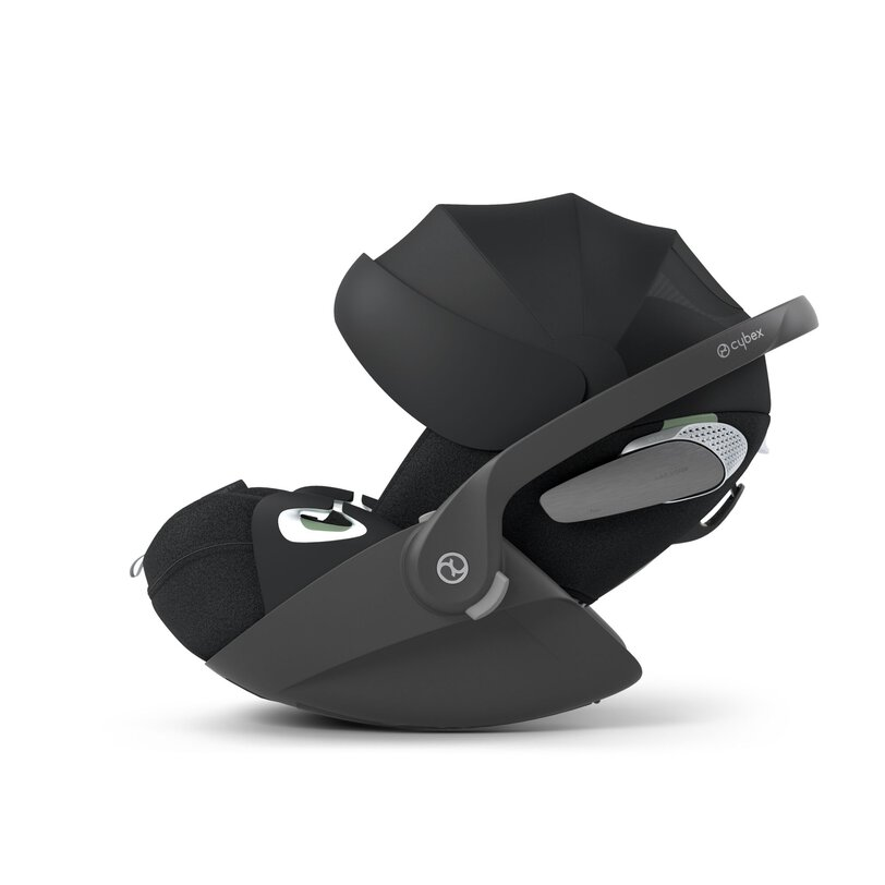 Premium Cybex Cloud T i-Size infant car seat available through our holiday car seat rental service.